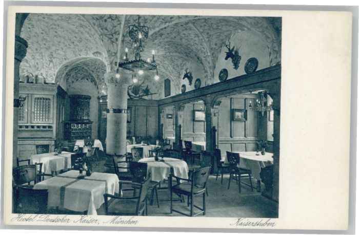 Muenchen Bayern Hotel Deutscher Kaiser Kaiserstube
