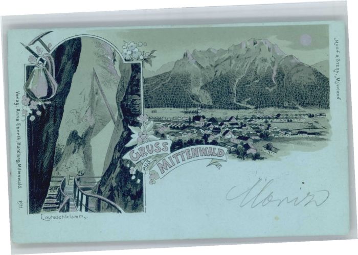 Mittenwald Bayern Mittenwald Leutaschklamm