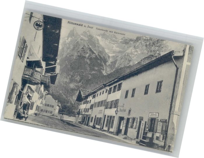 Mittenwald Bayern Mittenwald Untermarkt Karwendel