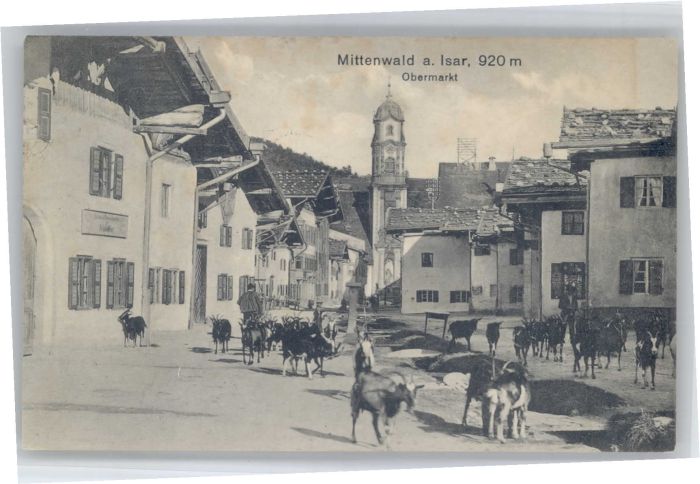 Mittenwald Bayern Mittenwald Obermarkt