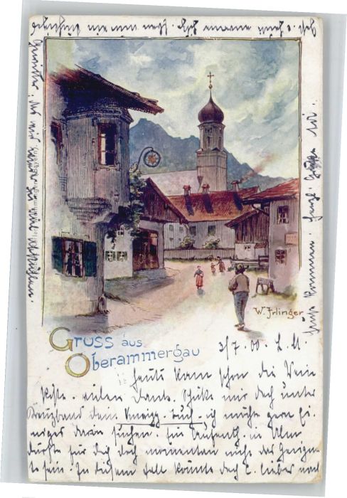 Oberammergau Künstler W. Irlinger