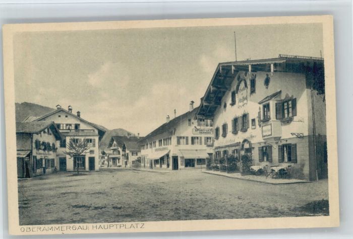 OBERAMMERGAU Bayern Hauptplatz