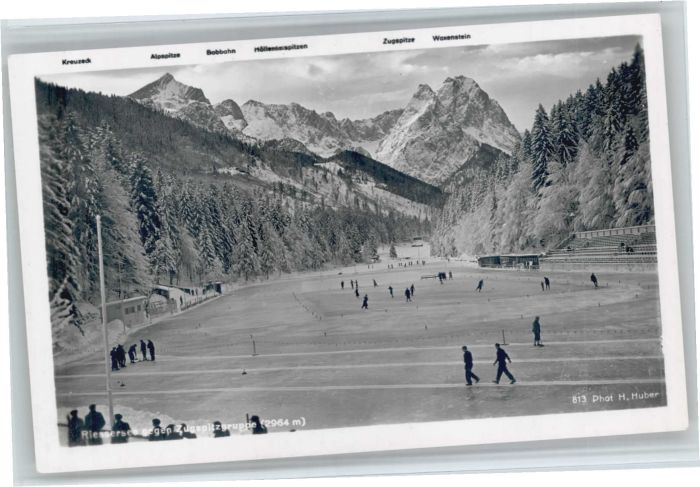 GARMISCH-PARTENKIRCHEN Bayern Riessersee Zugspitzgruppe