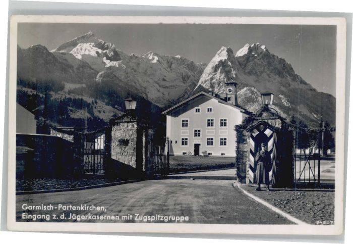 GARMISCH-PARTENKIRCHEN Bayern Jaegerkaserne Zugspitzgruppe