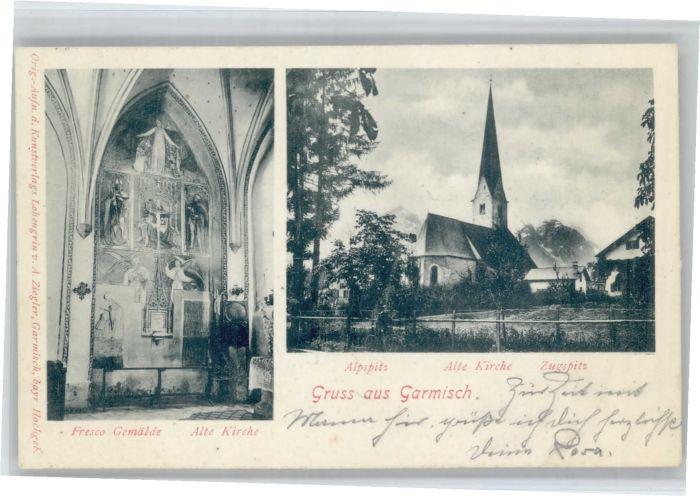Garmisch-Partenkirchen Garmisch Kirche Fresco Gemälde