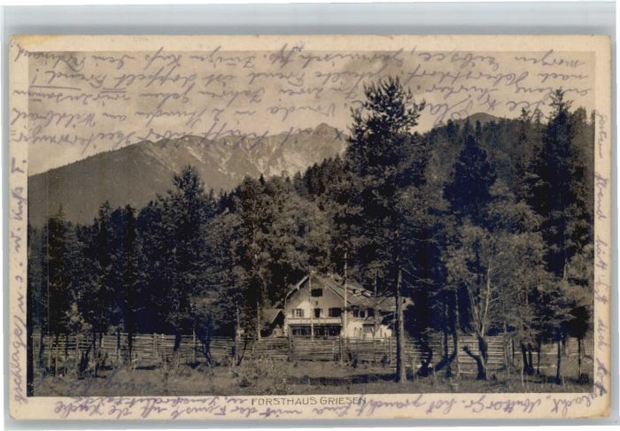 Eibsee [Stempelabschlag] Forsthaus Griesen