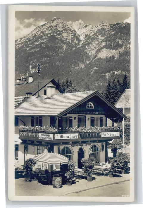 GARMISCH-PARTENKIRCHEN Bayern Muenchner Hofbraeustueberl *