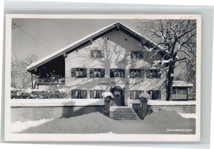 OBERAMMERGAU Bayern Gasthof Ambronia Pension