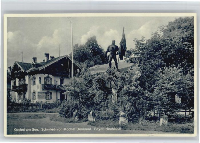 Kochel See Schmied von Kochel Denkmal
