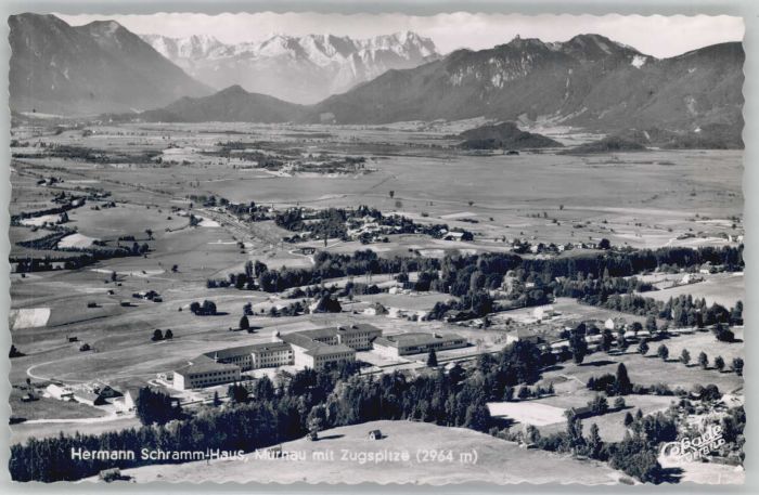 Murnau Staffelsee Fliegeraufnahme Hermann Schramm Haus