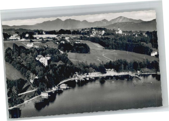 Murnau Staffelsee Fliegeraufnahme Staffelsee Strandbad