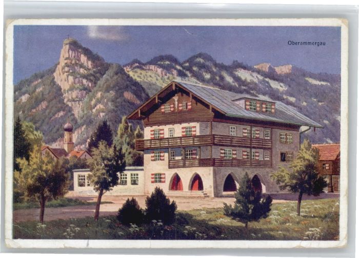 OBERAMMERGAU Bayern Haus Alois Lang