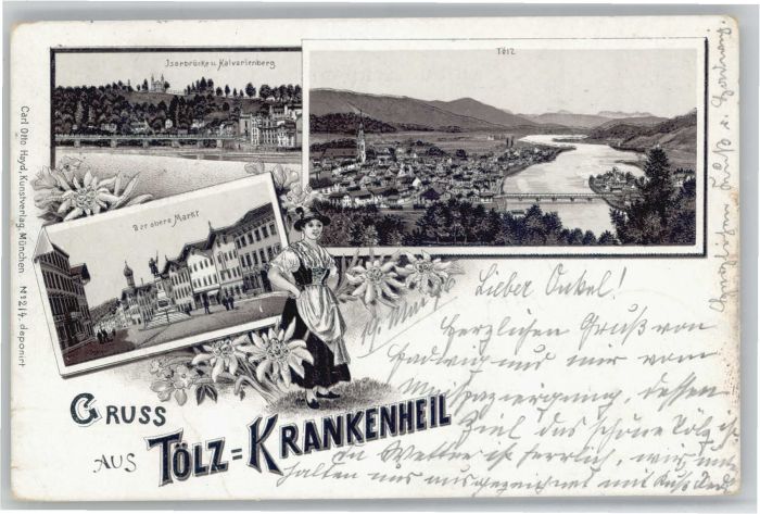 Bad Toelz sarbrücke Kalvarienberg Markt x