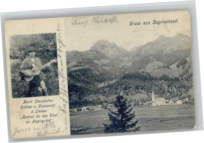 Bayrischzell Martl Staudacher Dichter Komponist
