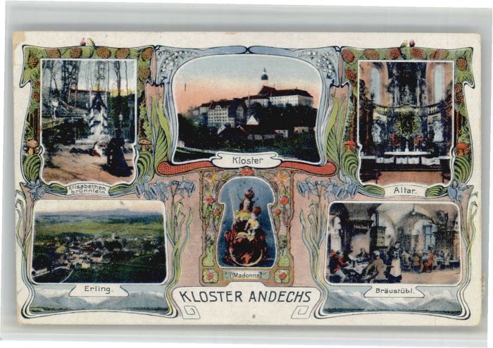 Kloster Andechs Elisabethenbrunnen Erling Altar Bräustü