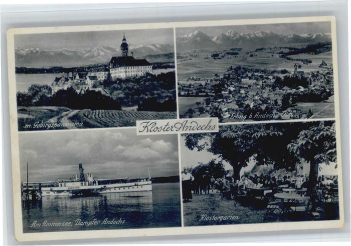 Kloster Andechs Dampfer Andechs Klostergarten