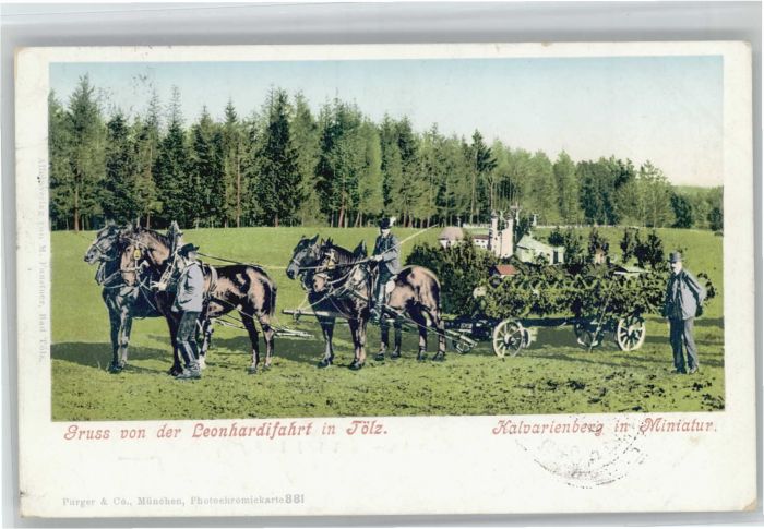 Bad Toelz eonhardifahrt Miniatur Kalvarienberg