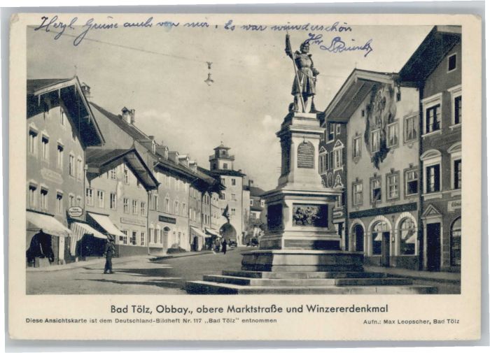 Bad Toelz arktstrasse Winzererdenkmal