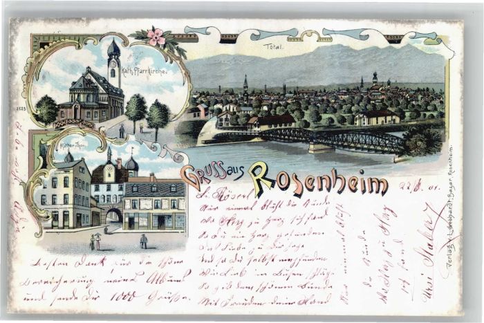 Rosenheim Bayern Rosenheim Pfarrkirche Mittertor