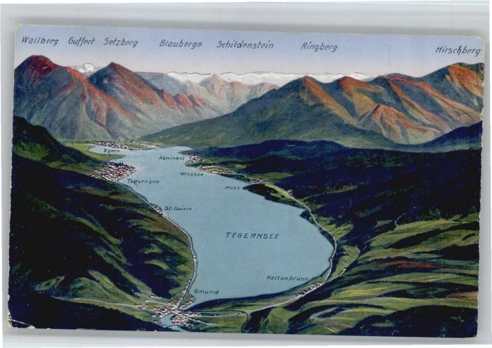 Tegernsee Bayern Wallberg Schildenstein Ringberg Hirschberg