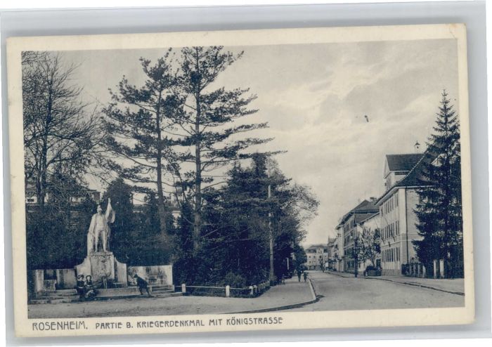 Rosenheim Bayern Rosenheim Kriegerdenkmal Königstrasse