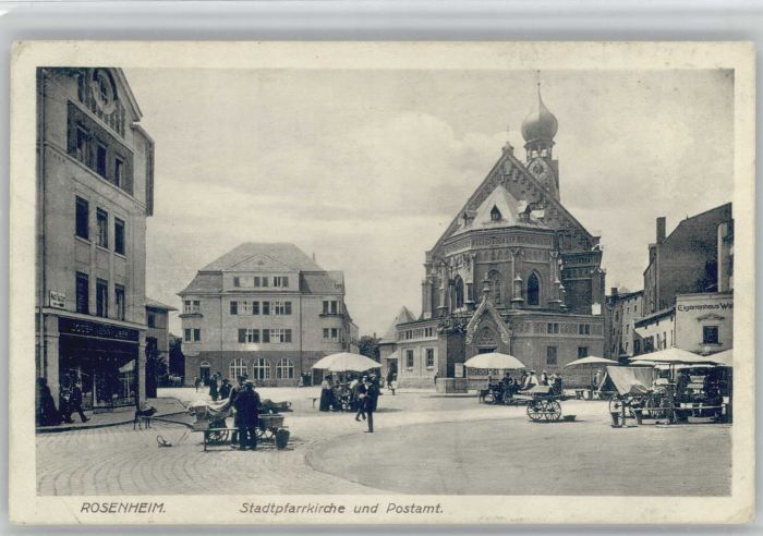 Rosenheim Bayern Rosenheim Kirche Postamt