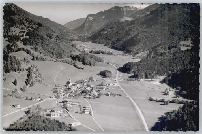 Sachrang Chiemgau Fliegeraufnahme