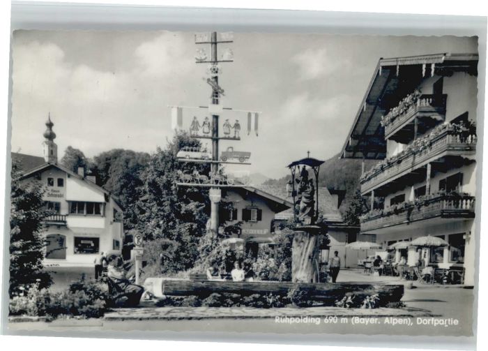 Ruhpolding Bayern Dorfpartie