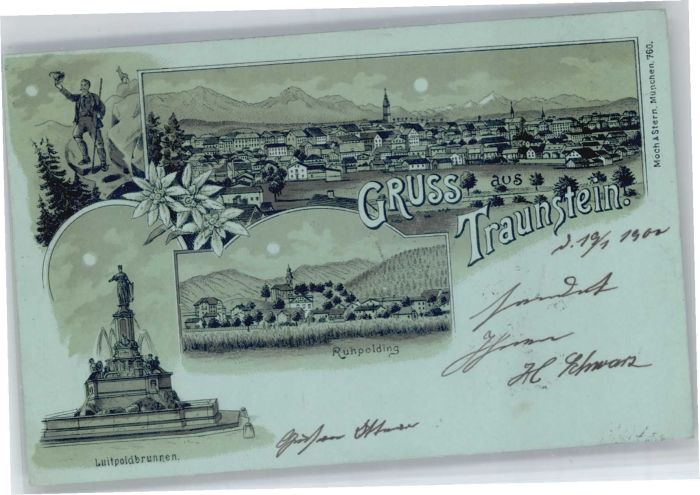 Traunstein Oberbayern Traunstein Ruhpolding Luitpoldbrunnen