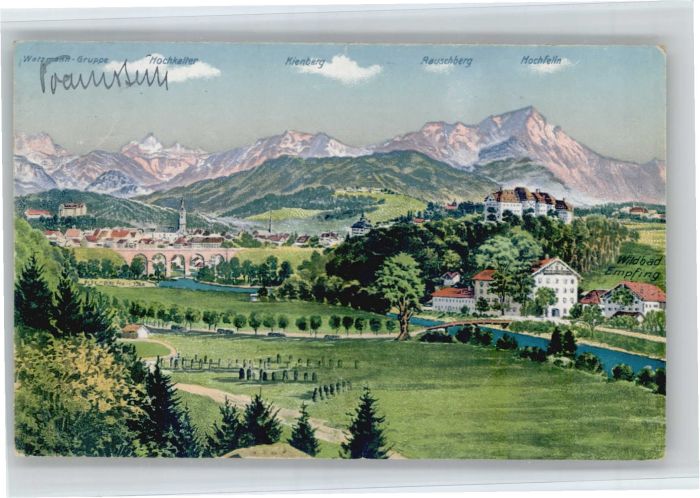 Traunstein Oberbayern Traunstein Hochkalter Kienberg Rauschbe