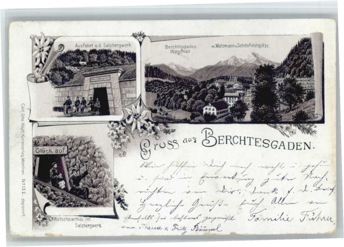 Berchtesgaden Salzbergwerk Watzmann Schönfeldspitze