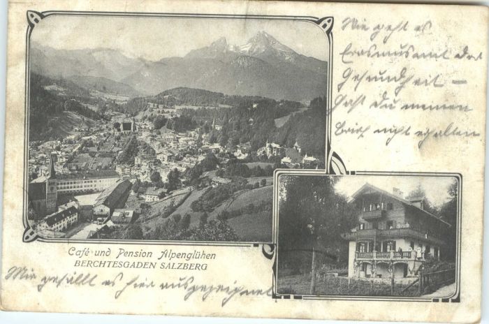 Berchtesgaden Cafe Pension Alpenglühen
