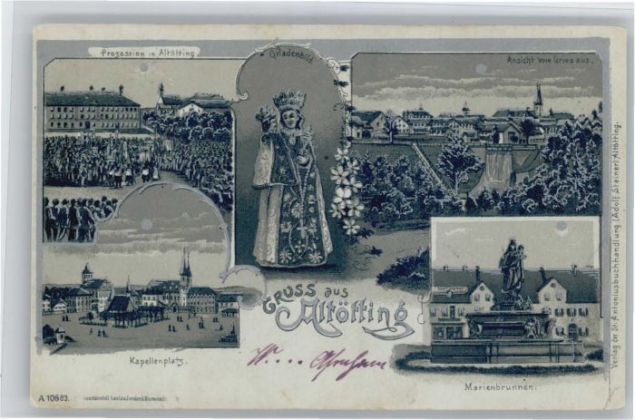 Altoetting apellenplatz Marienbrunnen