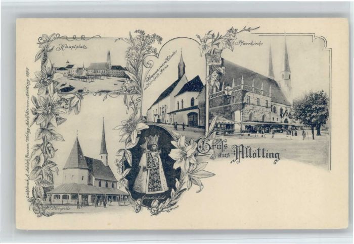 ALToeTTING Bayern Kirche Kapuziner Kloster Gnadenbild