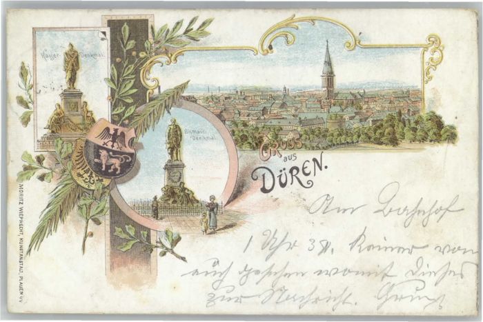 Dueren Rheinland Düren Bismarck Denkmal Krieger Denkmal