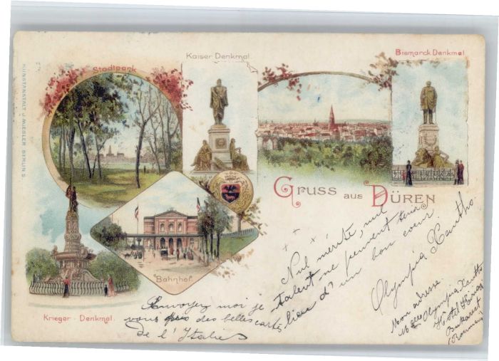 Dueren Rheinland Düren Kaiser Denkmal Bismarck Denkmal K