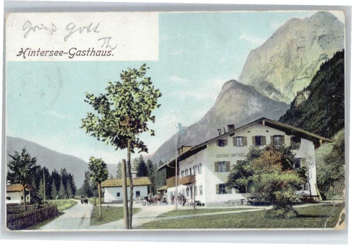 BERCHTESGADEN Bayern Hintersee Gasthaus