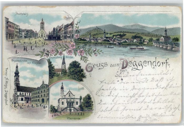 Deggendorf Donau Deggendorf Stadtplatz Kloster Gnaden Ki