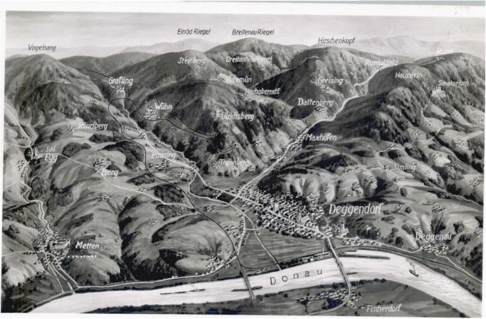 Deggendorf Donau Deggendorf Fliegeraufnahme