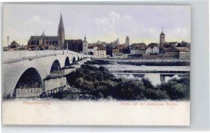 REGENSBURG Bayern Steinere Bruecke