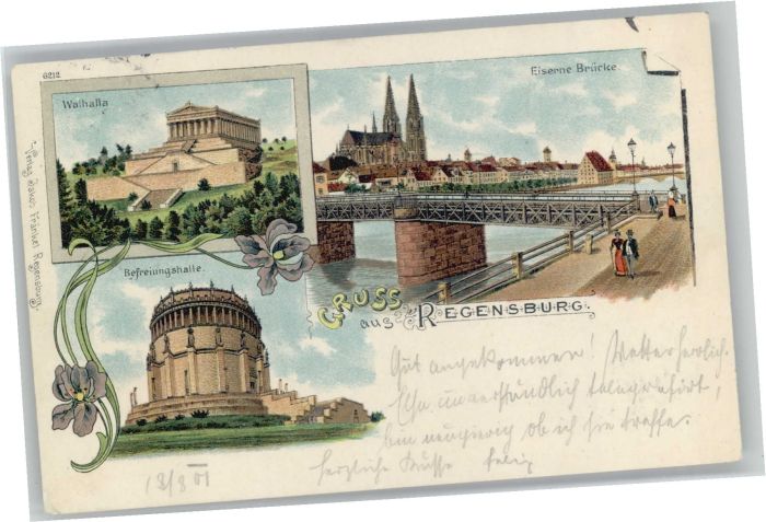 Regensburg Walhalla Befreiungshalle Eiserne Brücke