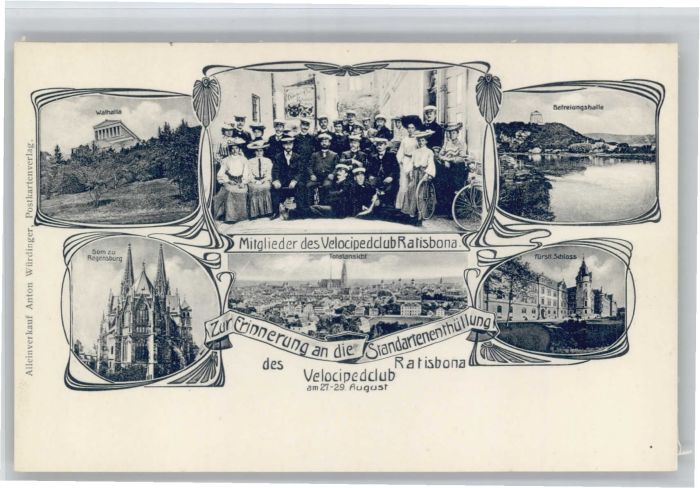 Regensburg Walhalla Dom m Befreiungshalle Velocipe