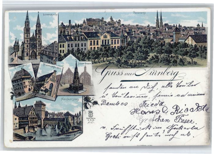 Nuernberg orenzkirche Dürerhaus Henkersteg x