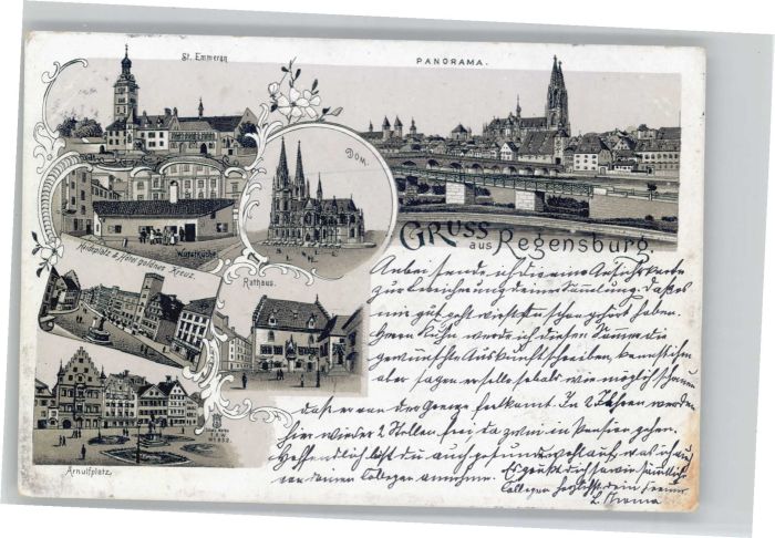 Regensburg Dom Rathaus Arnulfplatz