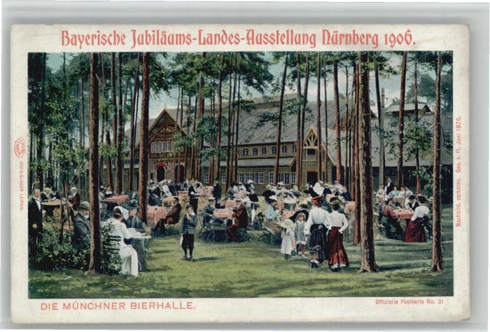NueRNBERG  CITY ubilaeumsausstellung Bierhalle *