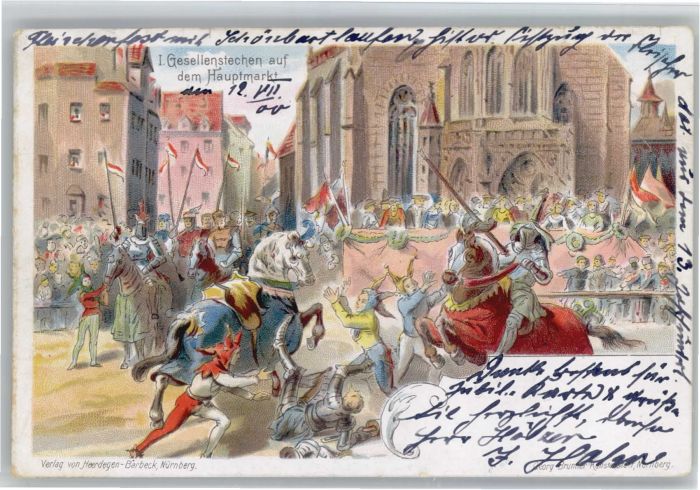 Nuernberg Stempelabschlag] Gesellenstechen Hauptm