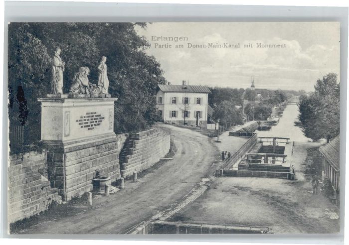Erlangen Donau Main Kanal Monument