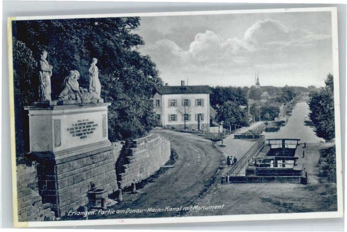 ERLANGEN Bayern Donau Main Kanal Monument