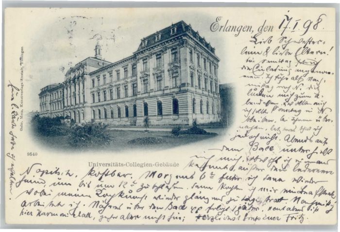ERLANGEN Bayern Universitaets Collegien Gebaeude x