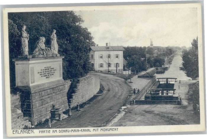 ERLANGEN Bayern Donau Main Kanal Monument
